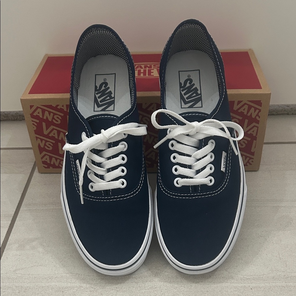 Vans Dark Blue Canvas Sneakers - Picture 2 of 4
